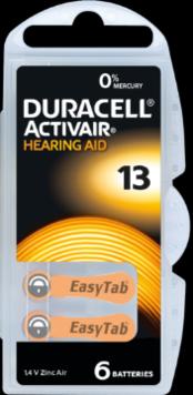Immagine prodotto Duracell Activair 13 - Batterie per apparecchi acustici (60 pz., A13, 300 mAh)