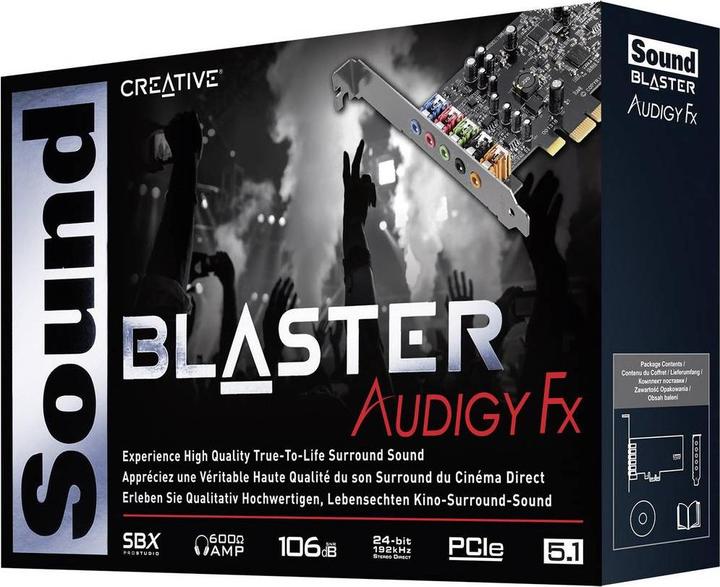 Productafbeelding Creative Sound Blaster Audigy Fx (PCI-E x1)
