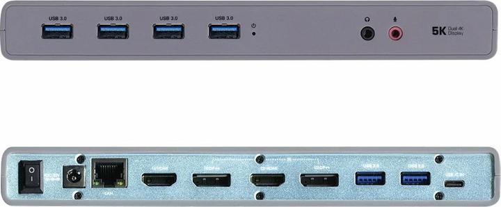 Image du produit i-tec Dock double 4K USB 3.0 / USB-C (USB-C, 6 Ports)