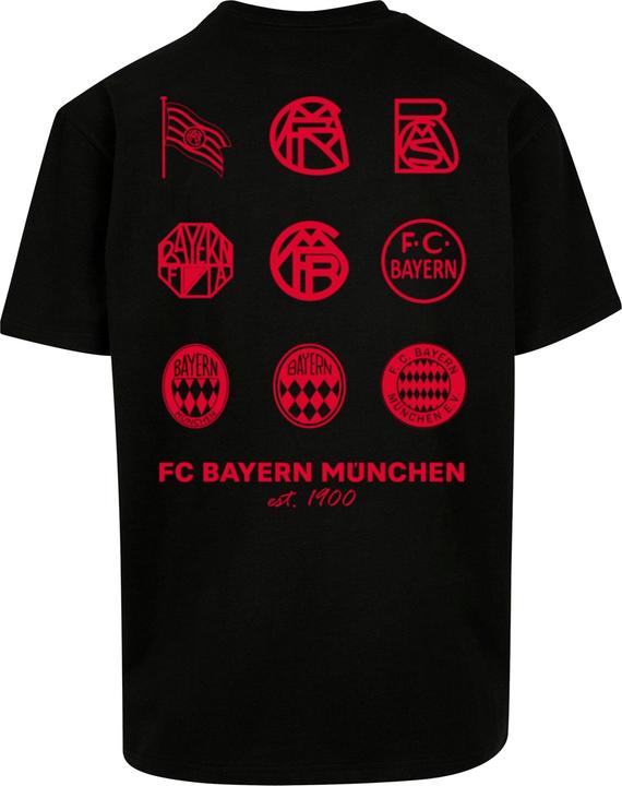 Actual product image FC Bayern München Logo History Red Heavy Oversized Tee - 112251 (XS)