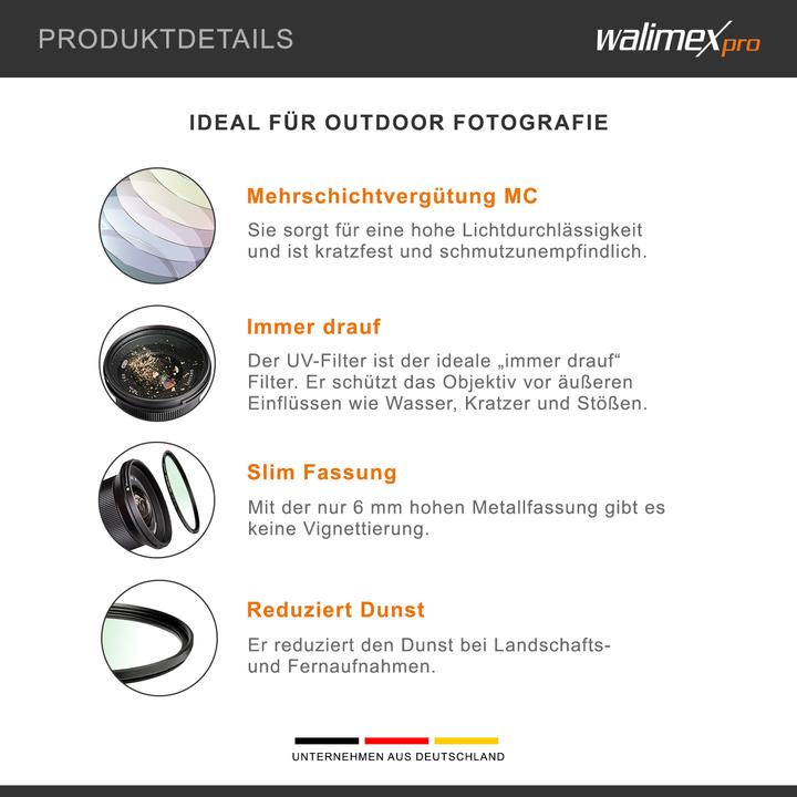 Actual product image Walimex Slim MC 82mm (82 mm, UV filter, 82 mm)