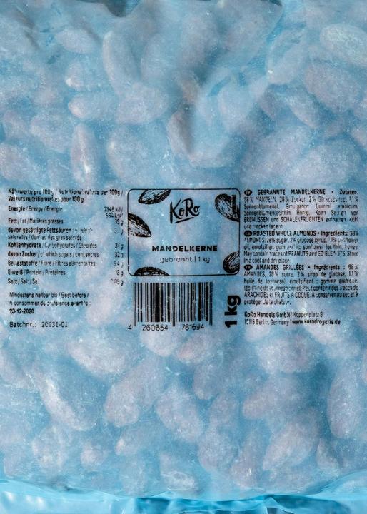 Produktbild KoRo Geröstete Mandelkerne mit Zuckerüberzug (1000 g)