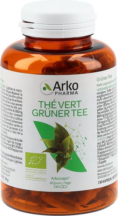 Produktbild Arkopharma Arkocaps Bio Grüntee Kapseln (130 Stück, Kapseln, 102 g)