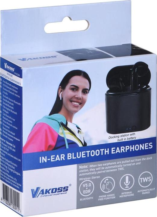 Immagine prodotto Vakoss SK-832BK Cuffie e auricolari In Ear Bluetooth Nero (10 h, Senza fili)