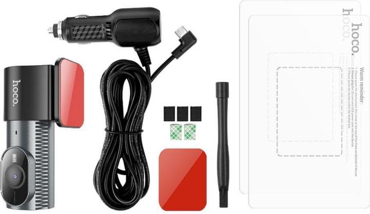 Actual product image Hoco Dash Camera DV13, 720P, Wi-Fi, Schwarz (Built-in microphone, Built-in display)