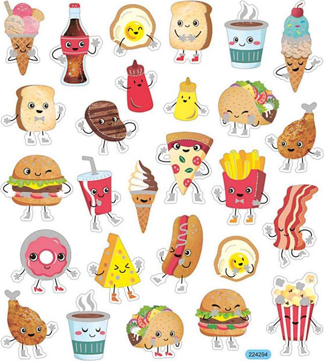 Immagine prodotto Creativ Company Adesivo fast food, 1 foglio