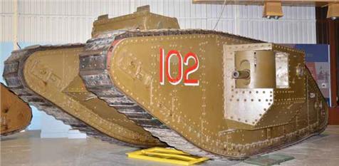 Actual product image Tamiya British Tank Mk.IV Male with engine