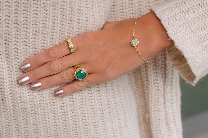 Produktbild Steinkult Ring mit Steinen "Mia" (56)