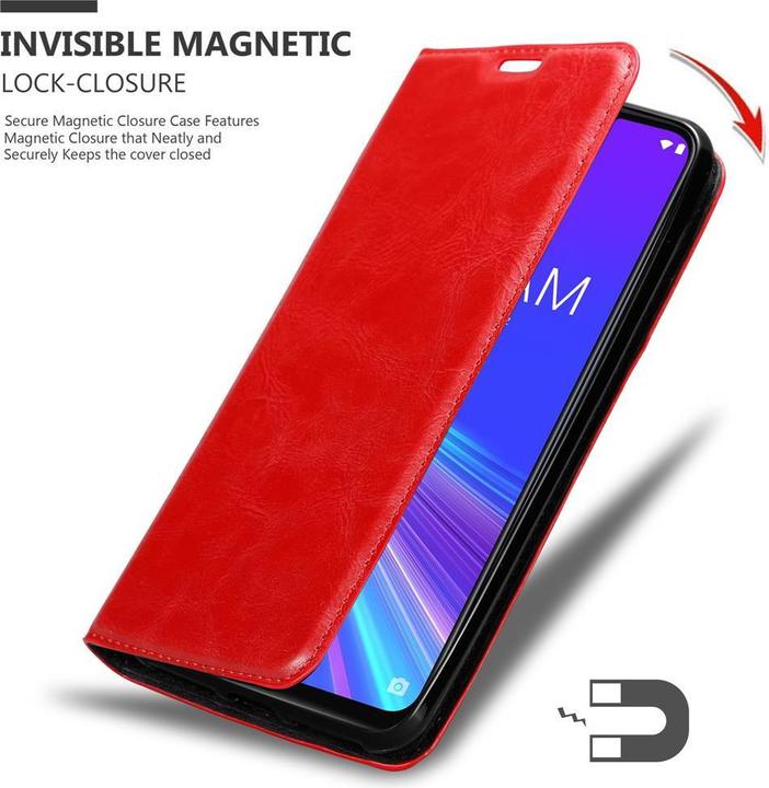 Actual product image Cadorabo Book Invisible Magnet Cover (Asus Zenfone Max (M2))