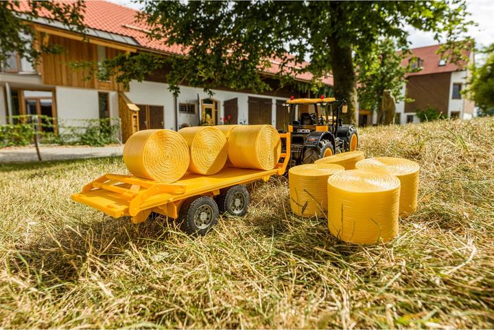 Actual product image Carson Model sport 1:16 hay wagon for RC tractor yellow 1:16 trailer