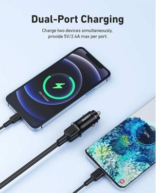 Produktbild Aukey Enduro DUO 24W Car Charger