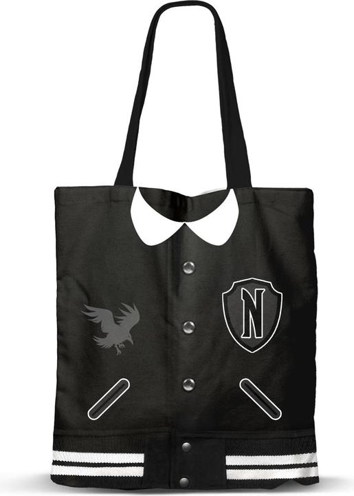 Produktbild Karactermania MERCREDI - Oxford Varsity - Tote Bag Premium '33x40x1cm'
