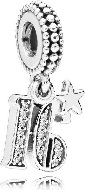 Pandora 16 Years of Love Charm (Silber)