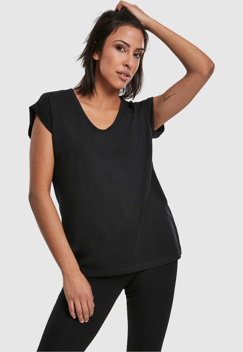 Produktbild Urban Classics Ladies Round V-Neck Extended Shoulder Tee (3XL)