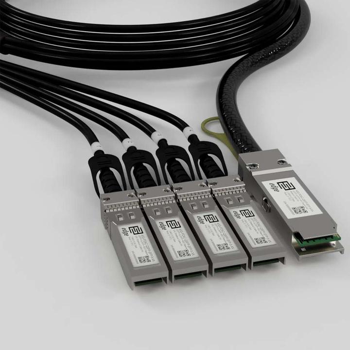 Image du produit HPE HP X240 : câble QSFP+ vers 4x SFP+ DA 5m