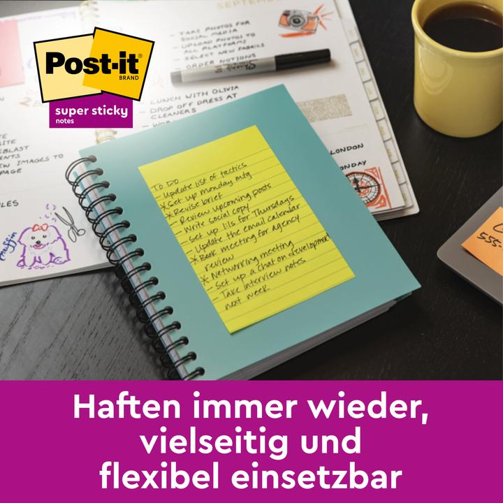 Produktbild Post-it Super Sticky Carnival (101 x 152 mm)