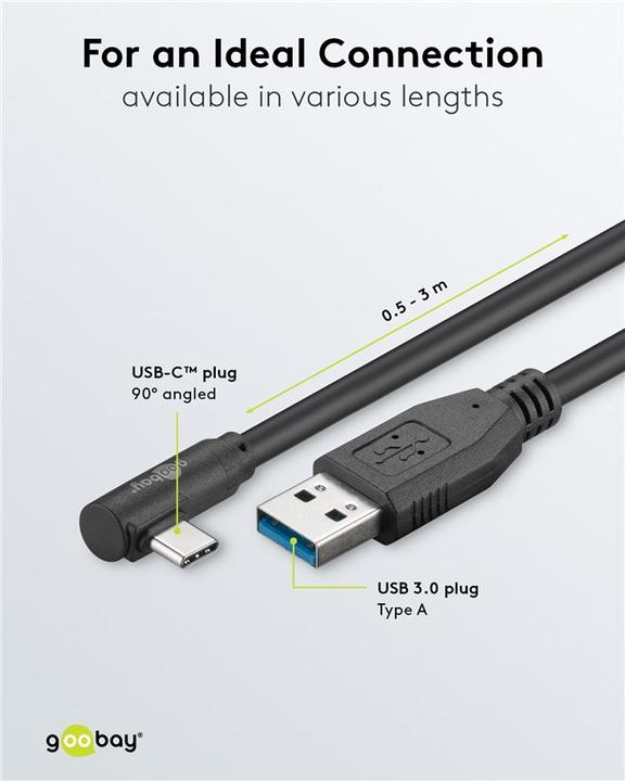 Image du produit Goobay USB C — USB A (0.50 m, USB 3.2)