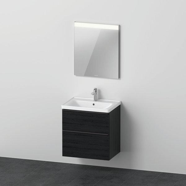 Duravit Set di mobili D-Neo, lavabo darredo con mobile a muro e specchio LED, 650x2000mm, DE01120