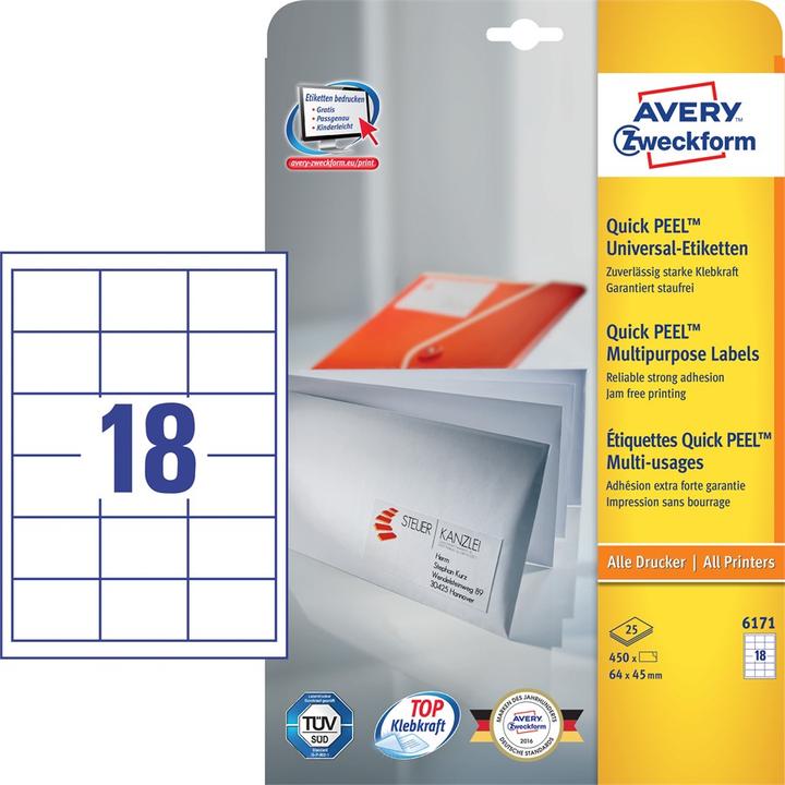 Produktbild Avery Universal-Etiketten