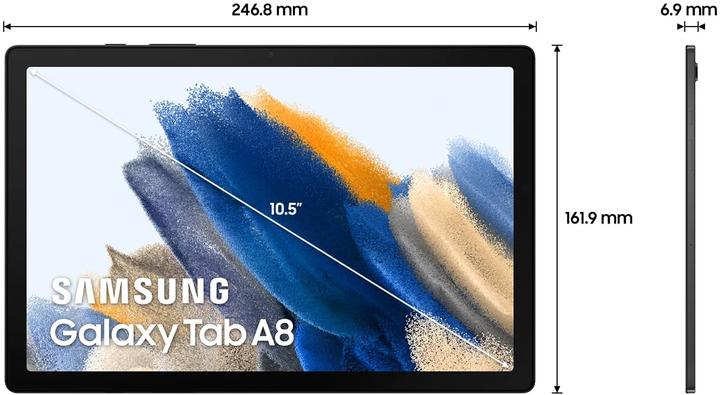 Image du produit Samsung Galaxy Tab A8 (WLAN uniquement, 10.50", 32 Go, Gris)