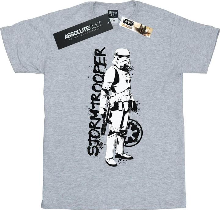 Immagine prodotto Star Wars The Mandalorian Splat Stormtrooper Maglietta Ragazzi (152, 158)