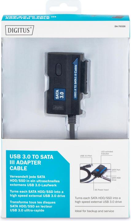 Immagine prodotto Digitus Adattatore da USB 3.0 a SATA