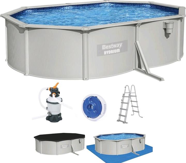 Produktbild Bestway Hydrium Ovalpool 500x360x120 cm (500 x 360 x 120 cm)