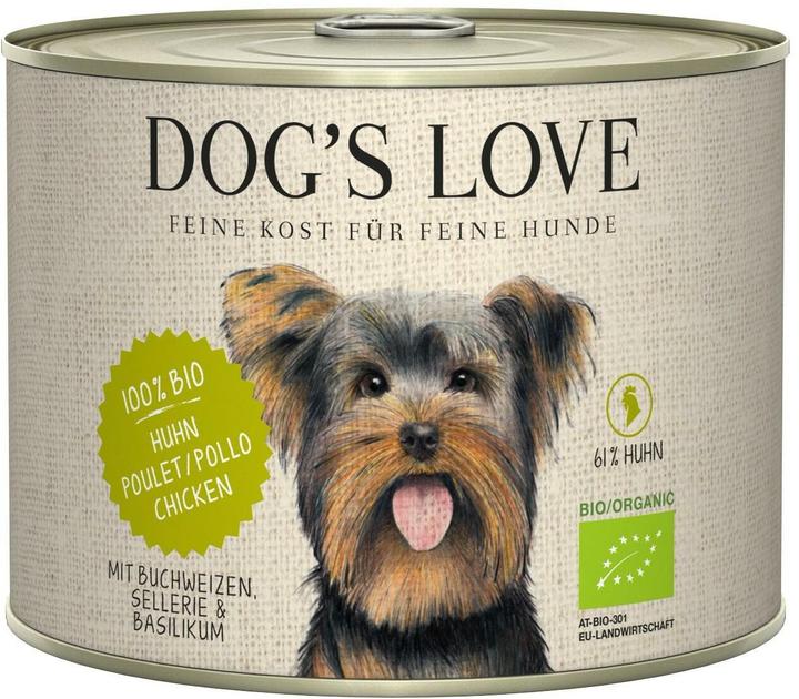 Image du produit Dog's love Poulet, sarrasin, céleri & basilic (Adulte, 1 pcs, 200 g)