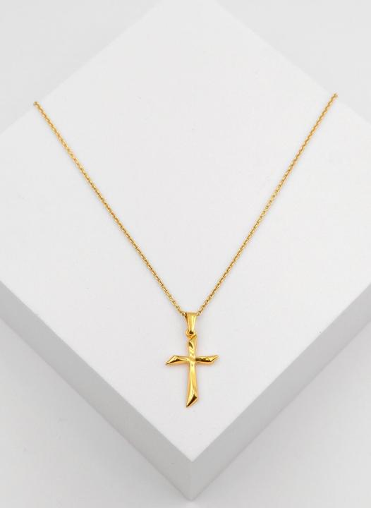 Image du produit Muau Pendant cross yellow gold 750, 25x13mm (Or jaune 750/18K)