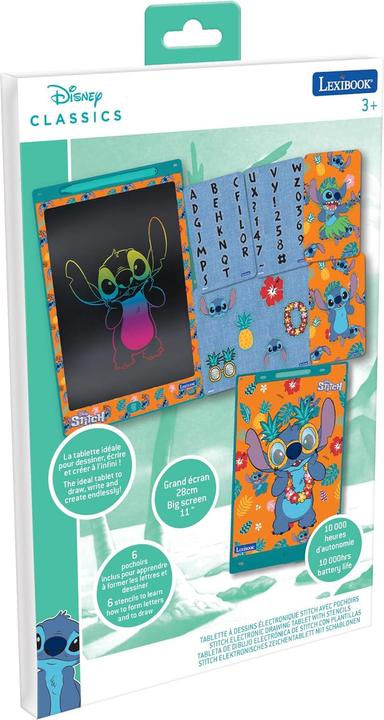 Produktbild Lexibook Stitch 11’’ E-ink Drawing Tablet with stencils (CRT10D)