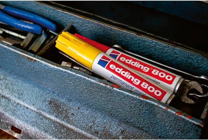 Actual product image Edding 800 permanent marker blue (Blue, 12 mm, 1 x)
