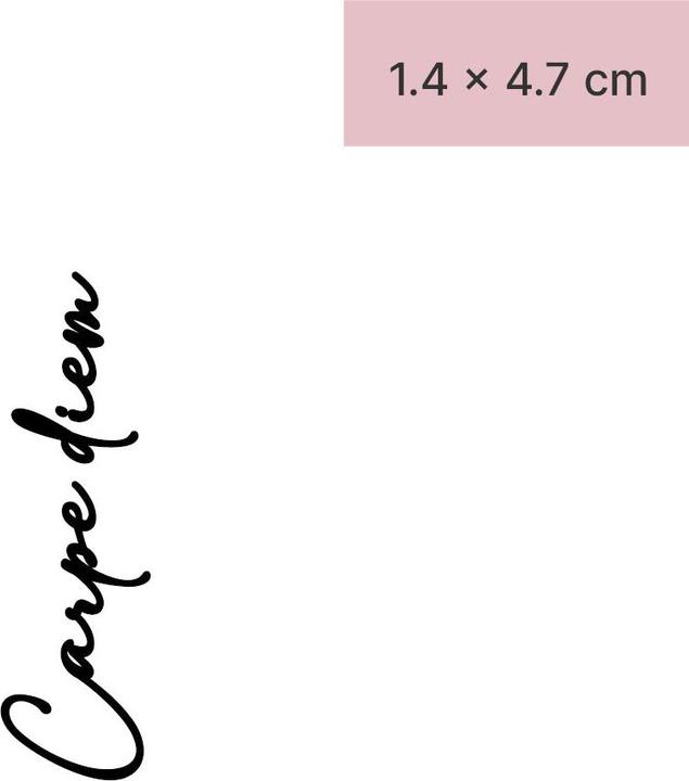Produktbild minink Temporäres Tattoo – Carpe diem