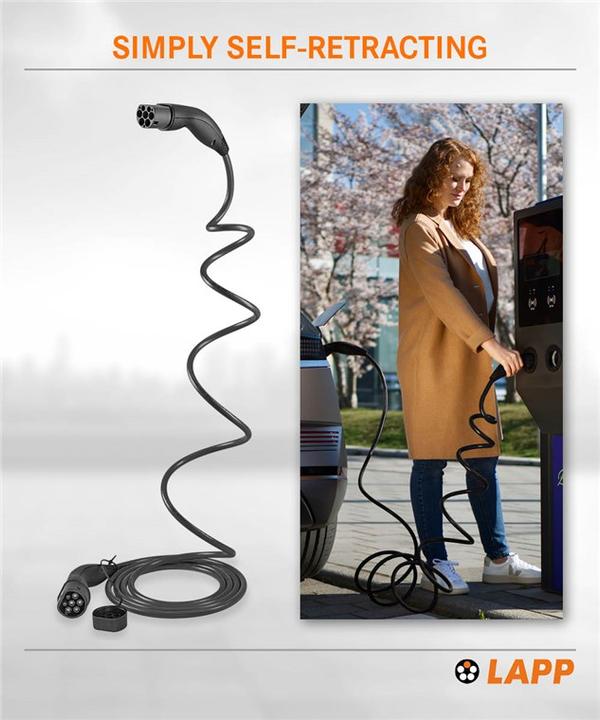 Actual product image Lapp Mobility EV-TYP2 Ladekabel HELIX 3-phasig (Type 2, 11 kW, 20 A, 5 m)