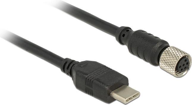 Produktbild Navilock 62940 USB 2.0 C M8 Schwarz Kabelschnittstellen-/adapter (1.20 m)