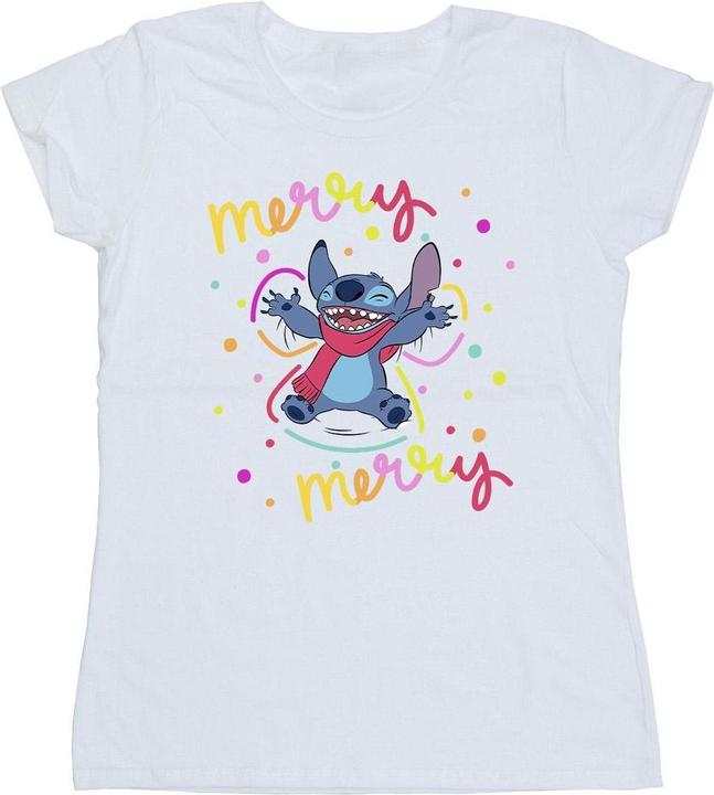 Image du produit Disney - T-shirt LILO & STITCH MERRY RAINBOW - Femme (XXL)