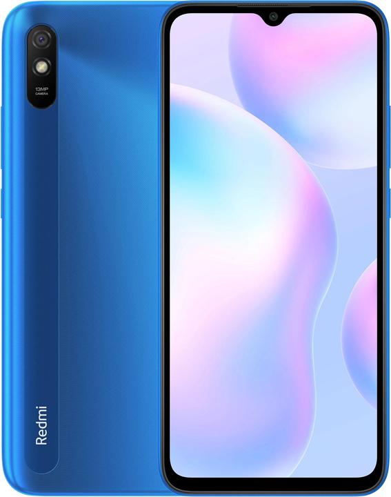 Xiaomi Redmi 9A (32 Go, Bleu ciel, 6.53", Double SIM hybride, 13 Mpx, 4G)
