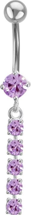 Actual product image Bijouteria Bellypiercing (Stainless steel, Silver 925, Zirconia)