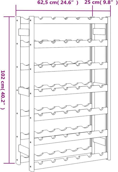 Actual product image VidaXL Baila (62.5 x 25 x 102 cm)