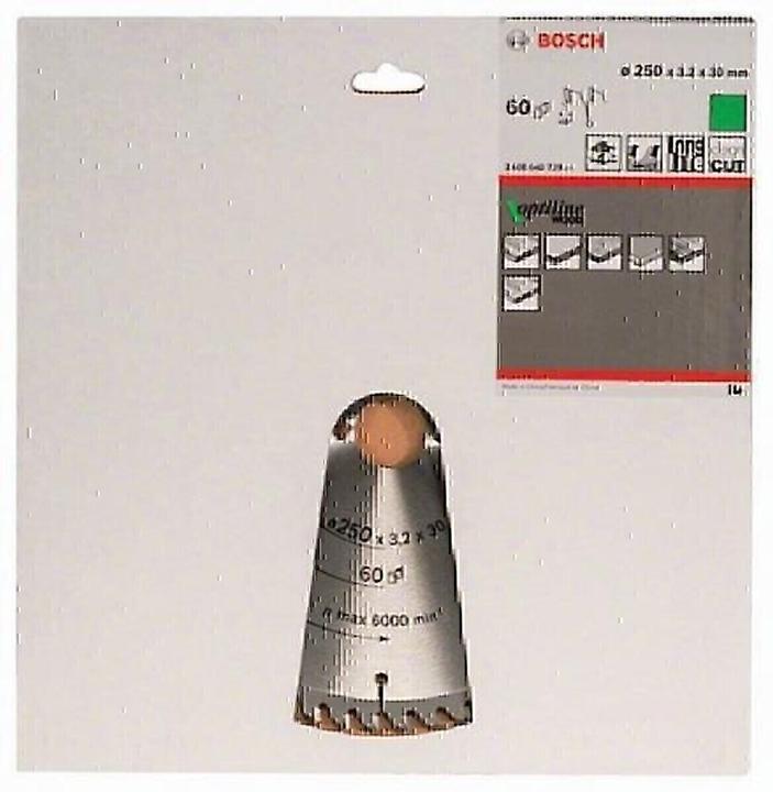 Actual product image Bosch Professional Zubehör PRO Wood circular saw blade, 250 x 3.2 x 30 mm