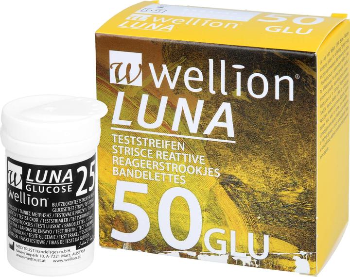 Actual product image Wellion Luna blood glucose test strips 50 test strips (Test strips)