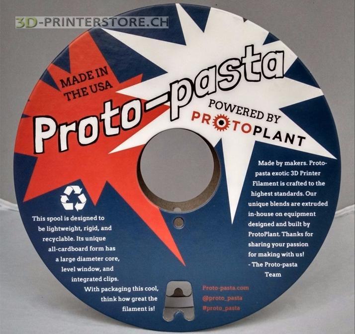 Immagine prodotto Proto-pasta Filamento HT PLA 2.0v Silver Smoke 0,5kg 2,85mm (PLA, 2.85 mm, 500 g, Grigio, Nero)