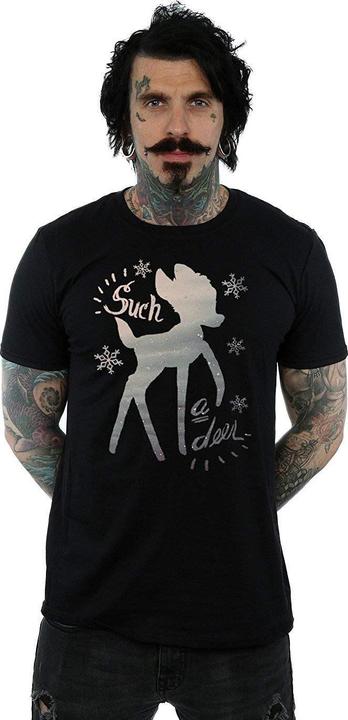 Actual product image Disney Mens Bambi Winter Deer T-Shirt (XL)