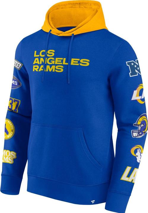 Immagine prodotto Fanatics Felpa con cappuccio con stampa sulle maniche dei Los Angeles Rams NFL - L (L)