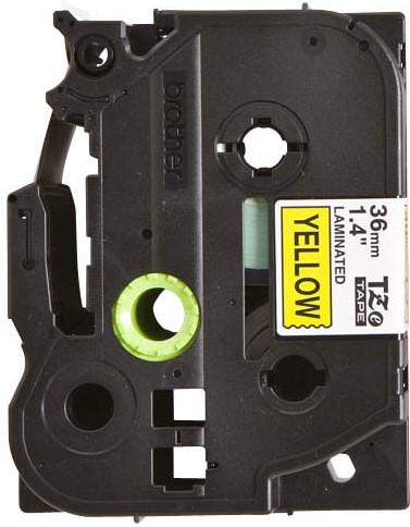 Actual product image Brother Tze-661 (3.60 cm, Black, Yellow)