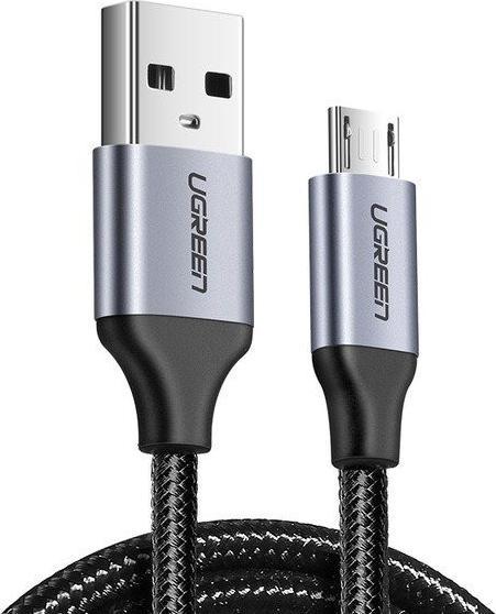 Actual product image Ugreen MicroUSB nylon stable (0.25 m, USB 2.0)