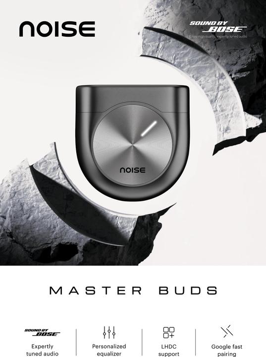 Produktbild Noise Master Buds Truly Wireless Earbuds ANC Onyx Black (44 h, Kabellos)