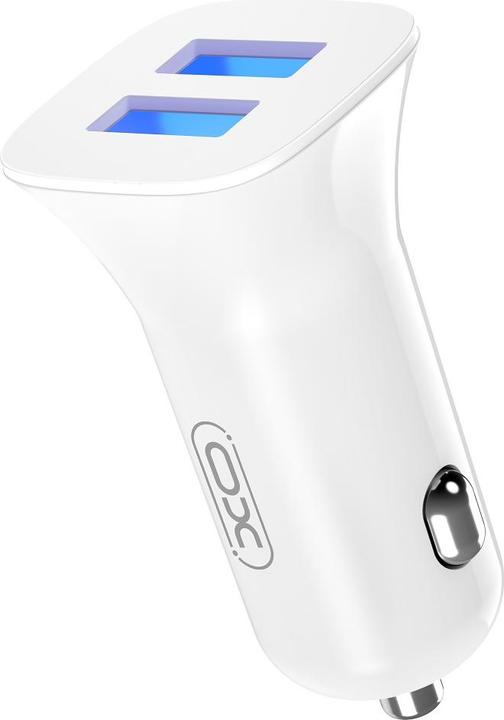 Produktbild xO Autoladegerät TZ10 2x USB 2,4A weiss + microUSB-Kabel