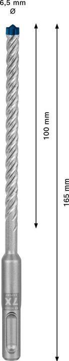 Produktbild Bosch Professional Zubehör EXPERT SDS plus-7X Hammerbohrer, 6,5 x 100 x 165 mm, 10-tlg. (6.5 Millimeter)