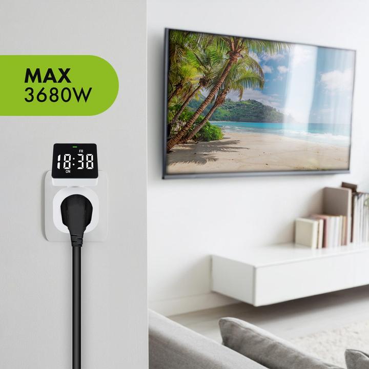 Actual product image Greenblue digitale Zeitschaltuhr max. Belastung 16A IP20 GB610 E