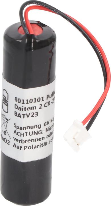 Actual product image AccuCell Battery for Daitem 2 CR-2PE/BN, BATV-23, BATV23 (1 pcs., CR2, 850 mAh)
